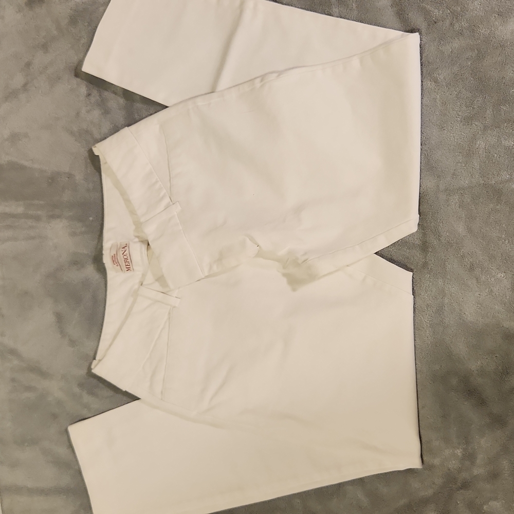 Merona white ankle pants